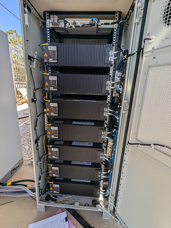 Power cabinet installation