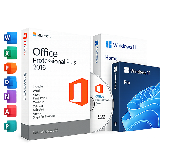 Licensed Microsoft Office and Windows software
