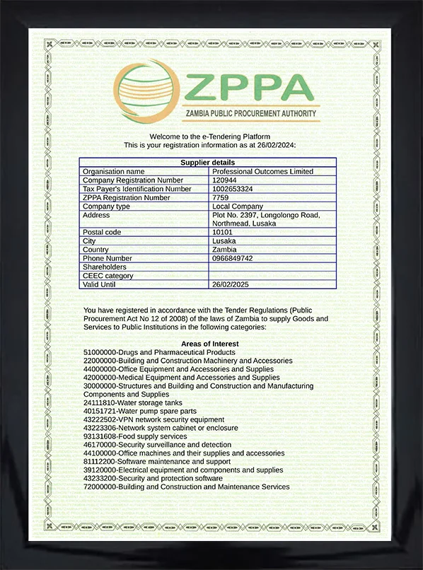 Certificate of Registration