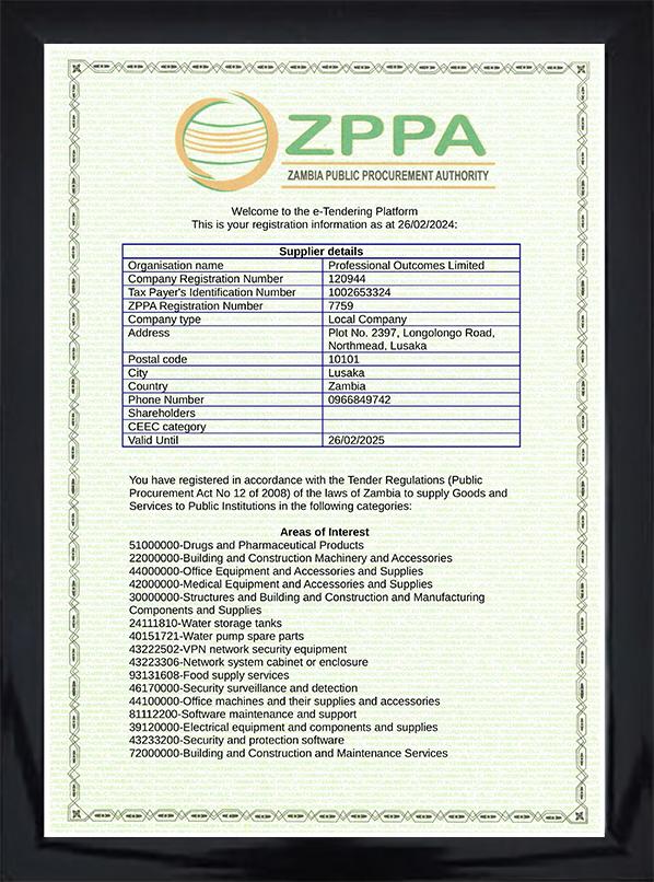 Certificate of Registration