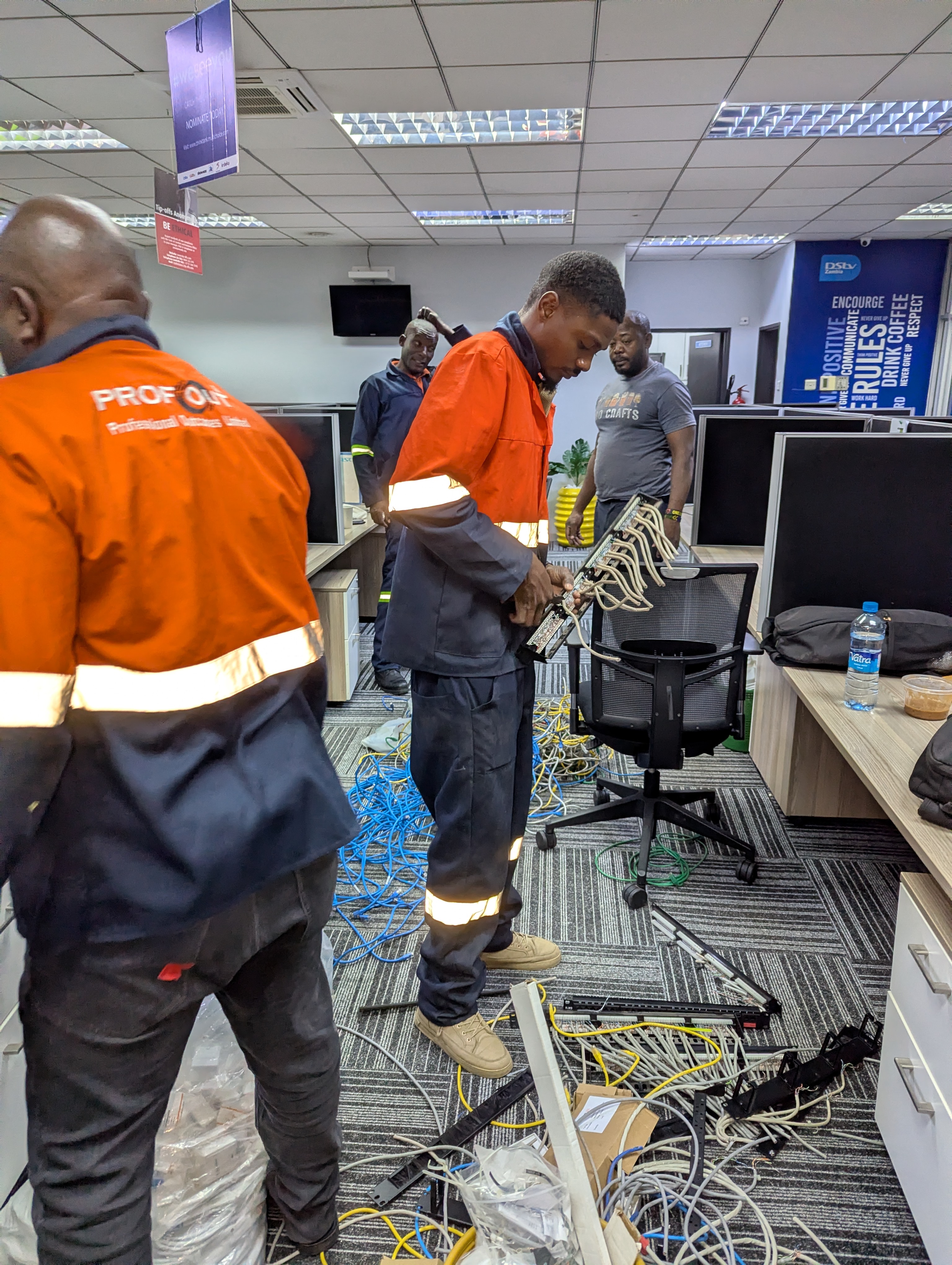 LAN Infrastructure Upgrade in four Departments and Server Room Cable Management