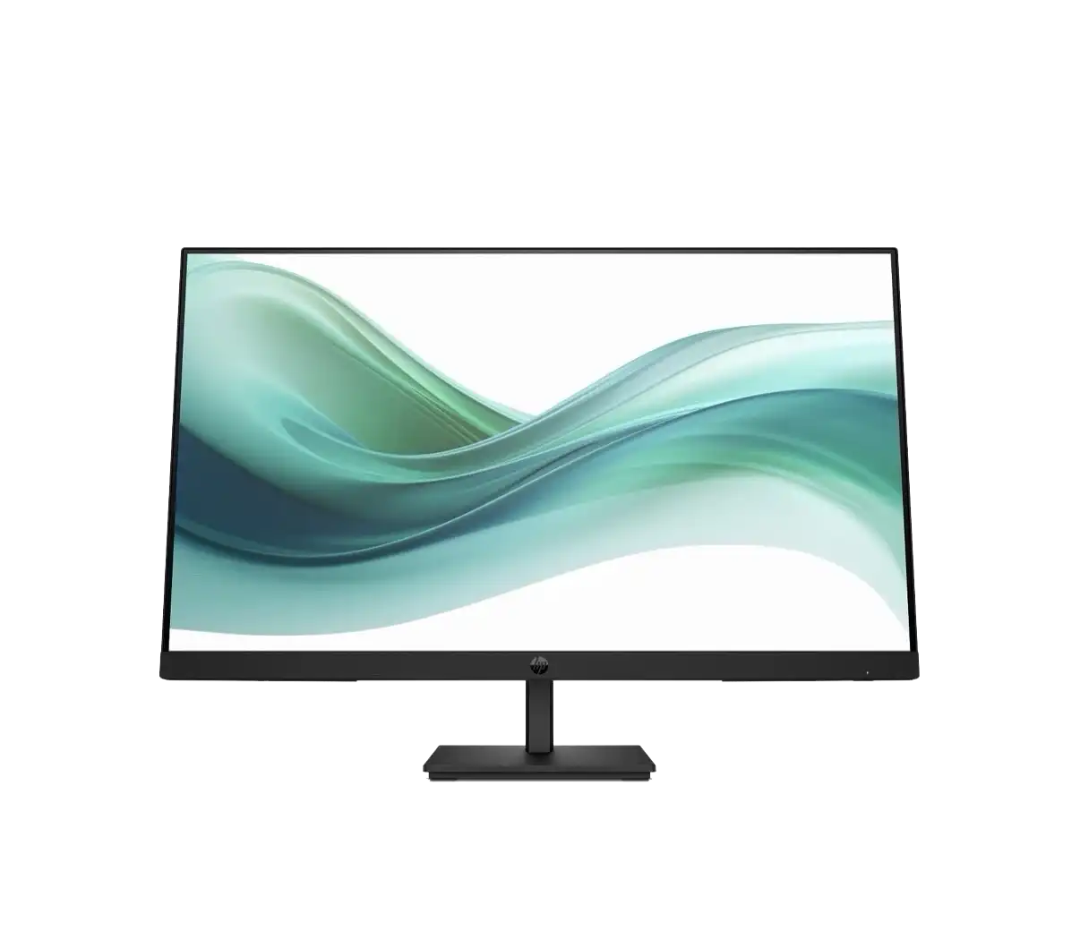 Computer monitors on an office desk