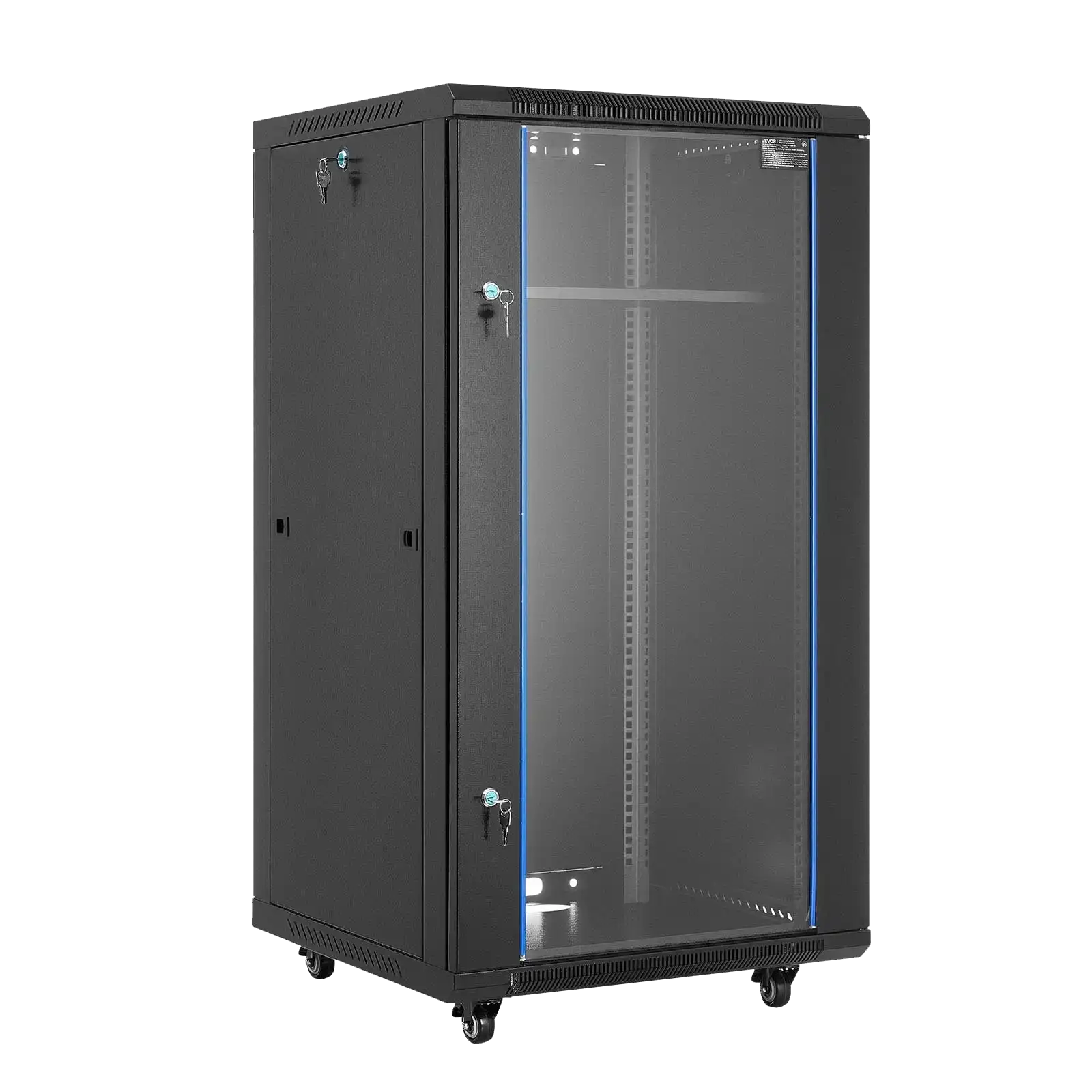 Server rack cabinet with equipment