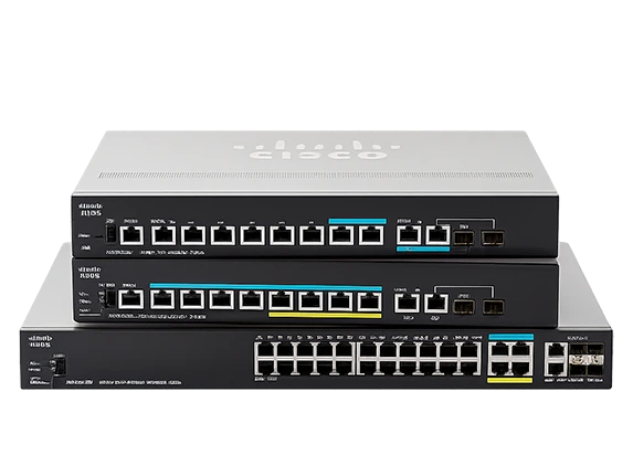 Business routers and network switch